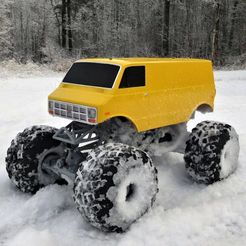 3D printed truck.jpg Carrocería de 80 para el camión monster Ursa